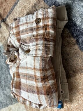 18-24M Toddler Boy Outfit Plaid Flannel with Skinny Jeans